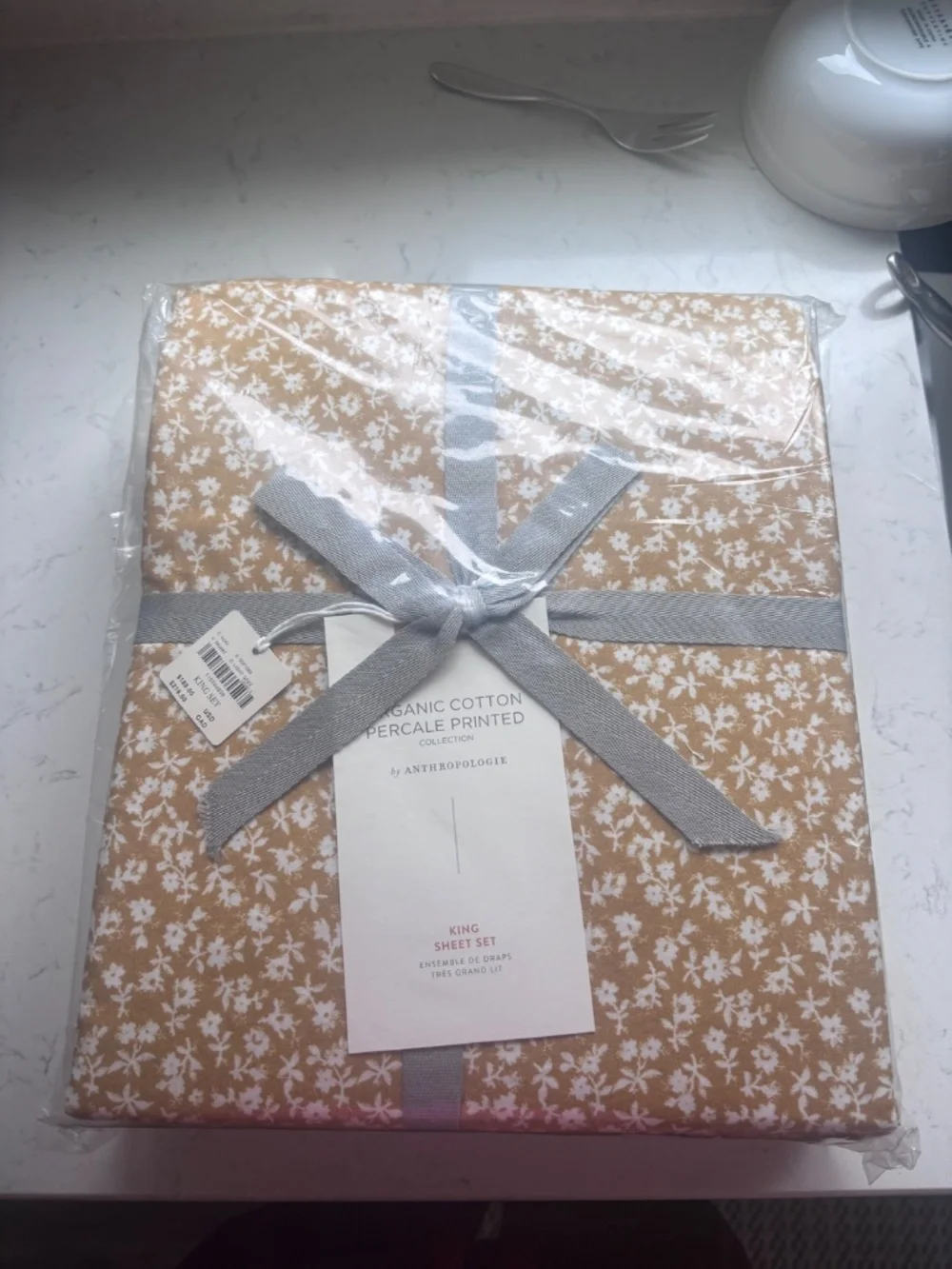 Anthropologie Organic Cotton Percale Printed Sheet Set in August!